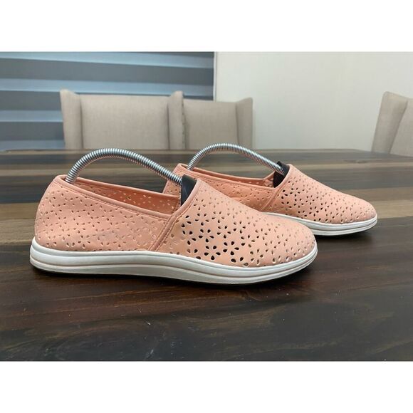 Clarks Cloudsteppers Stretch Slip-Ons Breeze Emily Peach Women’s Size 9.5 - Picture 4 of 6